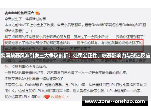 魏震禁赛风波引发三大争议剖析：处罚公正性、联赛影响力与球迷反应